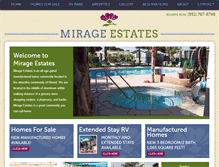 Tablet Screenshot of mirageestates.com